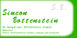 simeon bottenstein business card